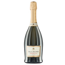Load image into Gallery viewer, Villa Jolanda Prosecco [75cl] Italy Made from 100% Glera grapes grown in the hills north of Treviso. Grapes are hand-harvested. Features lovely aromas of white flLightly sparkling with very pretty, small, bubbles, the wine is full of flavor - peach, ripe apple, lemon zest. Fruity and crisp, the wine finishes with a touch of mineral and yellow apple. 